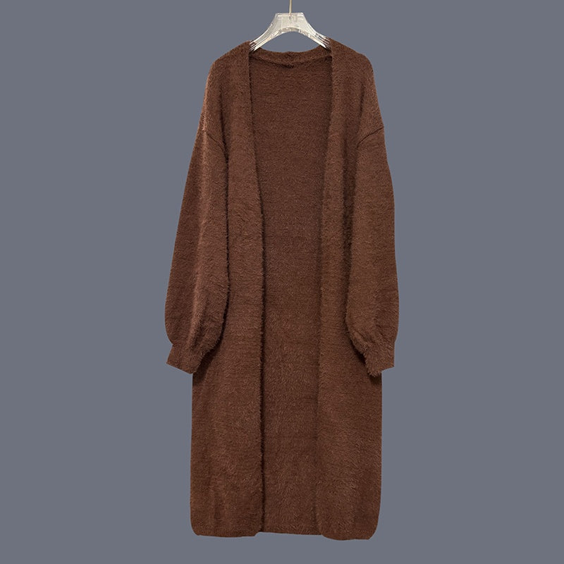 Women's Furry Long Cardigan