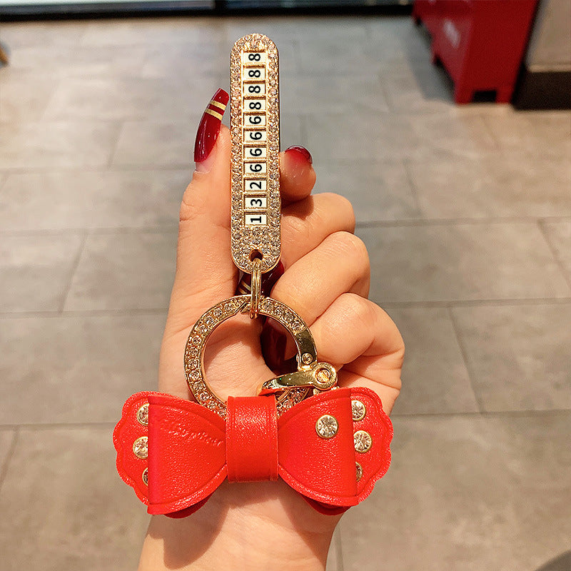 Diamond Bow Keychain Handbag Pendant