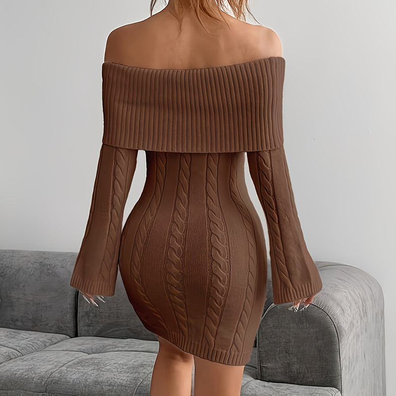 Women's Off Shoulder Bodycon Dress