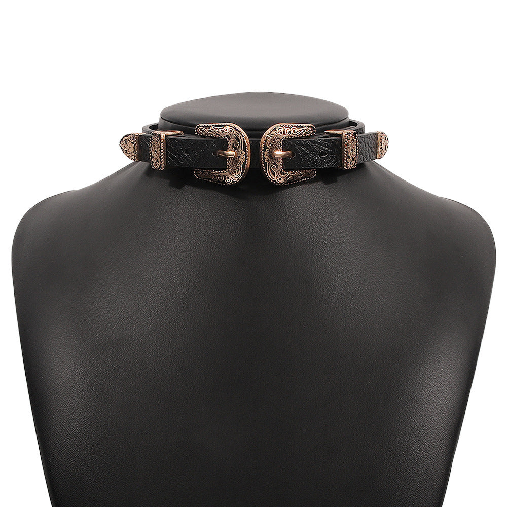 leather neck chocker