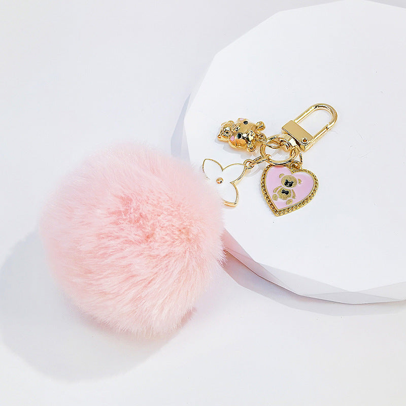 Luxury Furry Poof Keychain