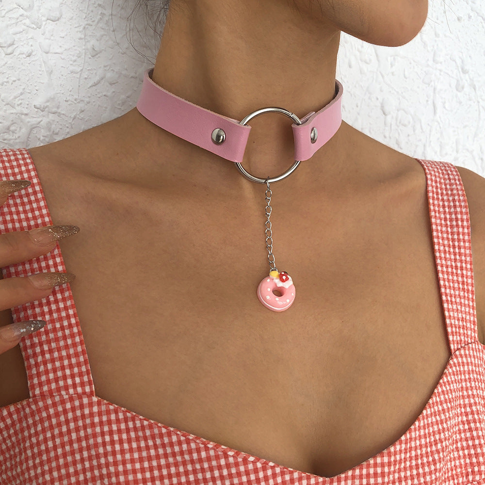 leather neck chocker