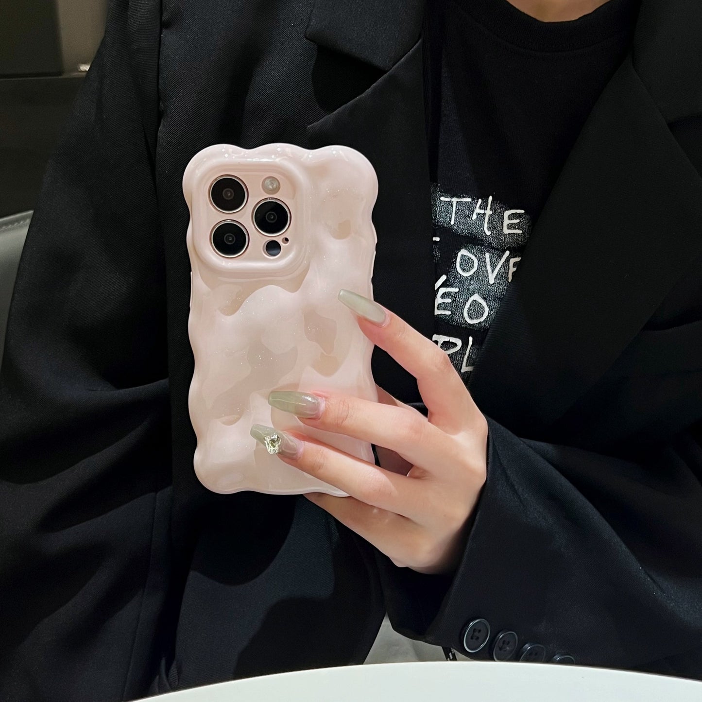 Pink Girl Wavy Phone Case