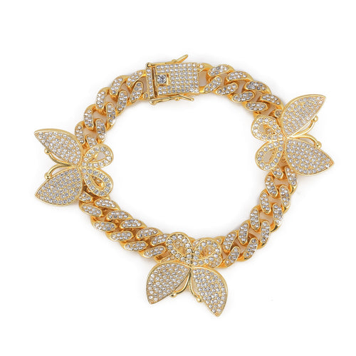 Butterfly Cuban Anklet