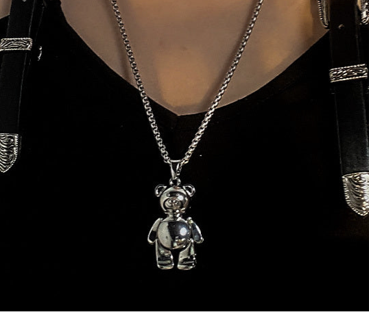Lazy Bear Sweater Necklace
