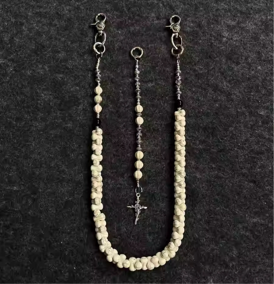 Stacked Bones Wallet Chain