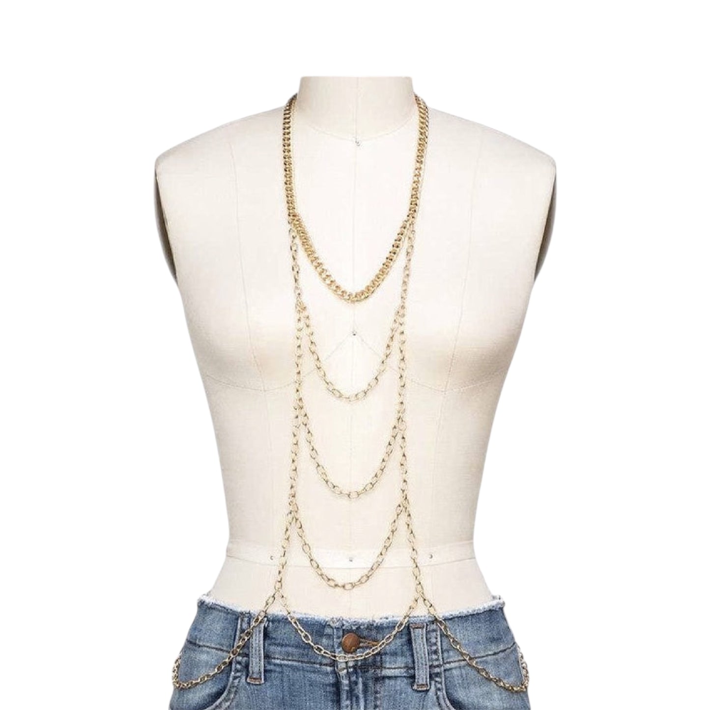 Drop Tiered Body Chain