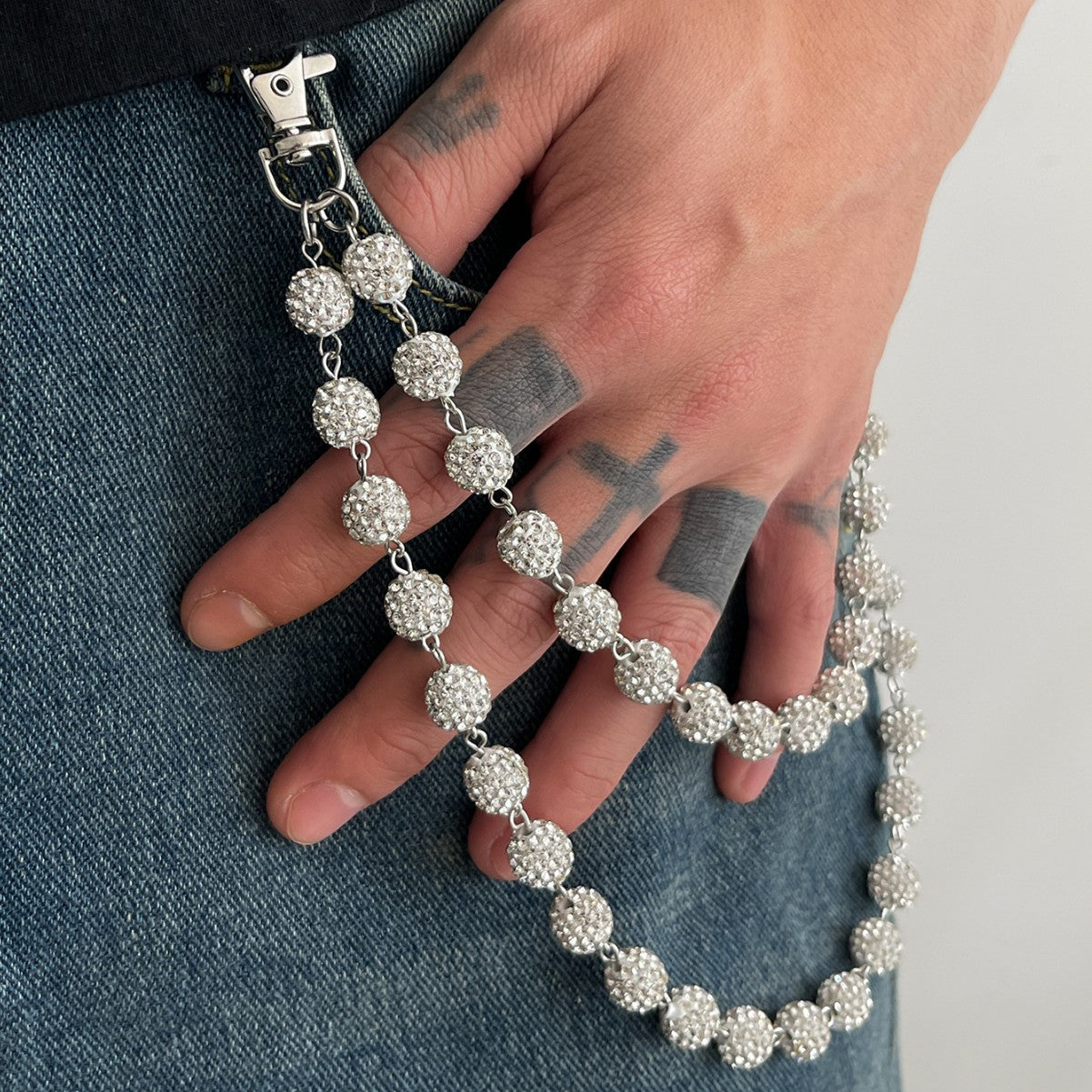 Sphere Beaded Wallet Chain by Savge Charmz