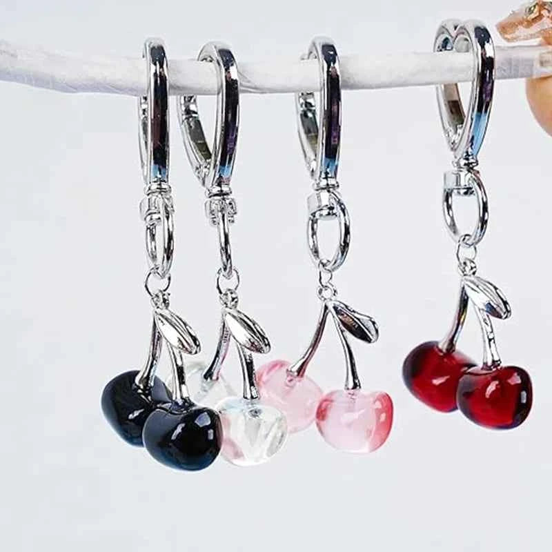 Cute Keyring Cherry Bag Charms Keychains Women Keychain
