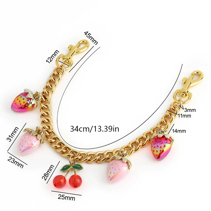 Fruit Shoulder Bag Extension Chain Handbag Shoulder Strap