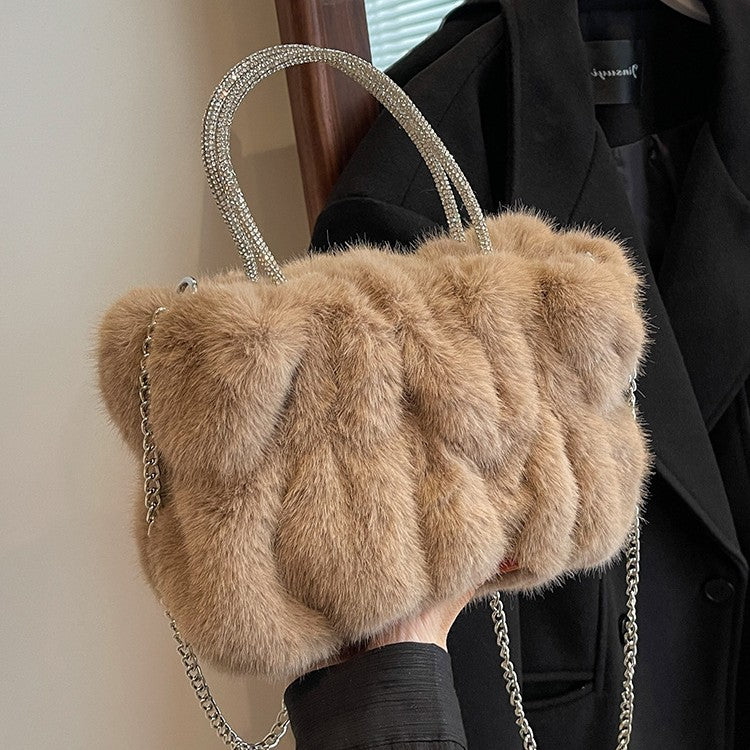 Womens Cloud Plush Handbag