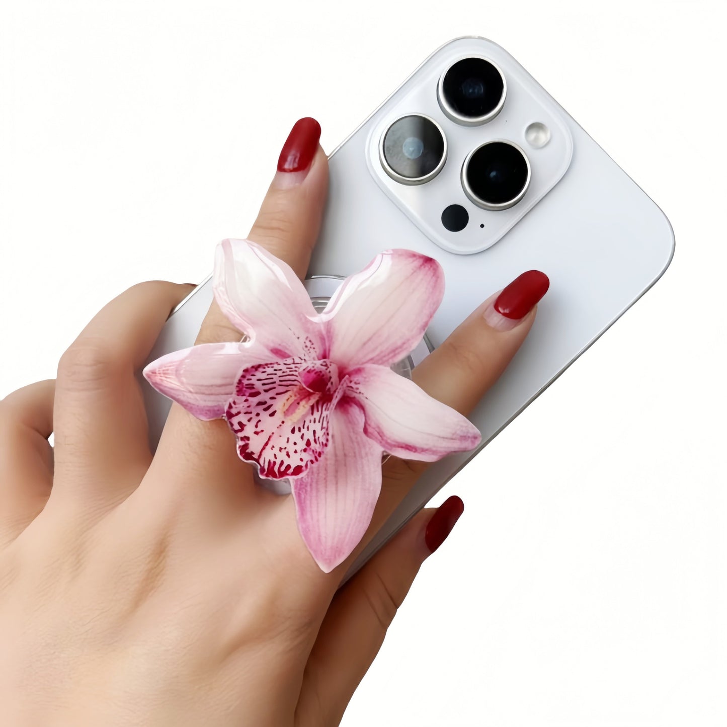 Orchid Acrylic Magnetic Phone Grip Stand
