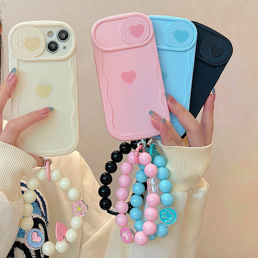Funda de Teléfono Móvil Corazón Simple con Cordón