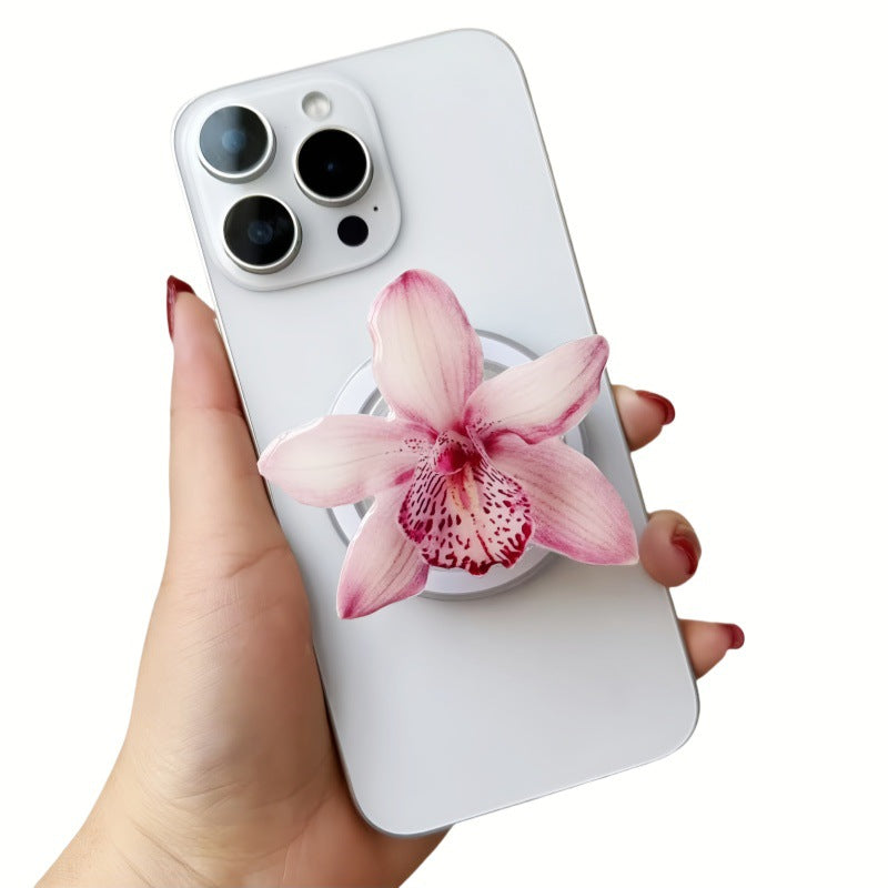Orchid Acrylic Magnetic Phone Grip Stand
