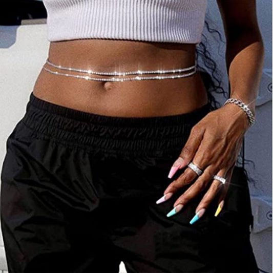 Water Diamond Waist Chain