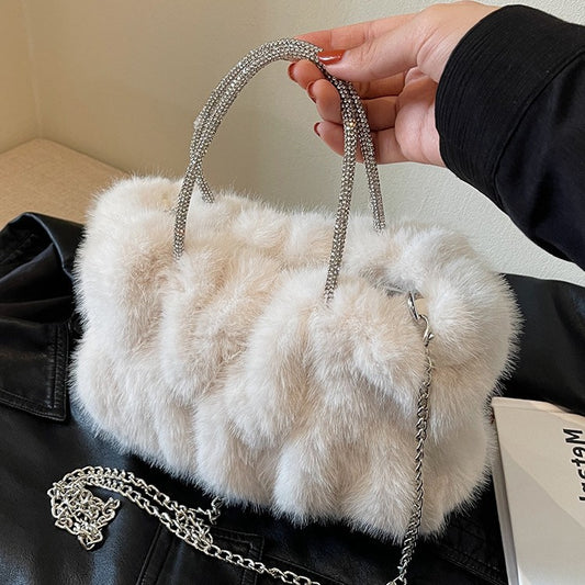 Womens Cloud Plush Handbag