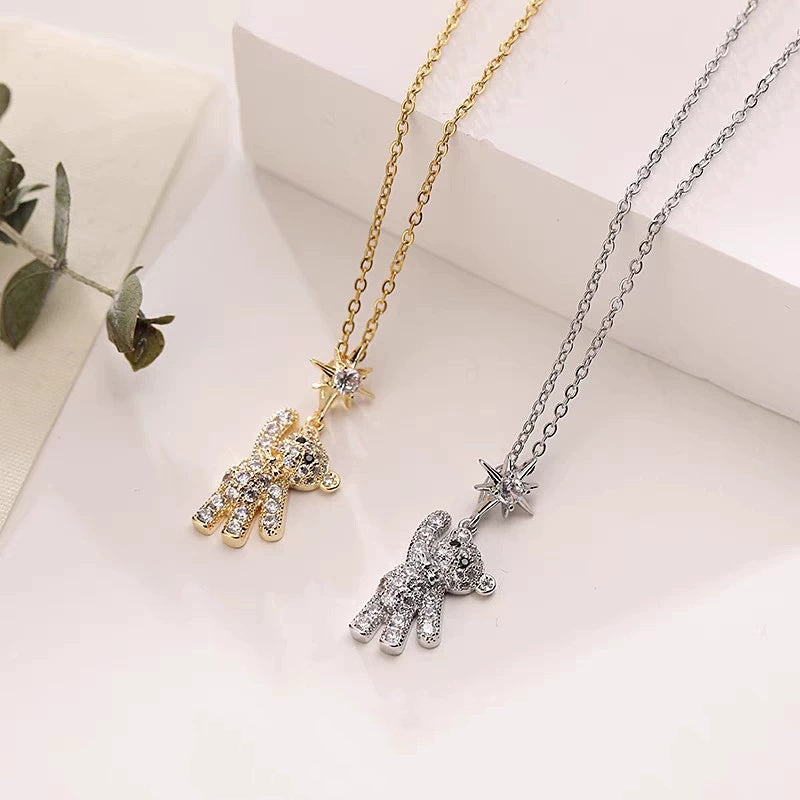 Women's Cute Bear Sweater Necklace