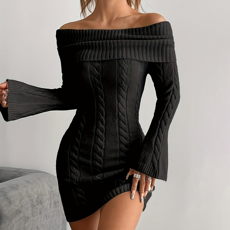Women's Off Shoulder Bodycon Dress