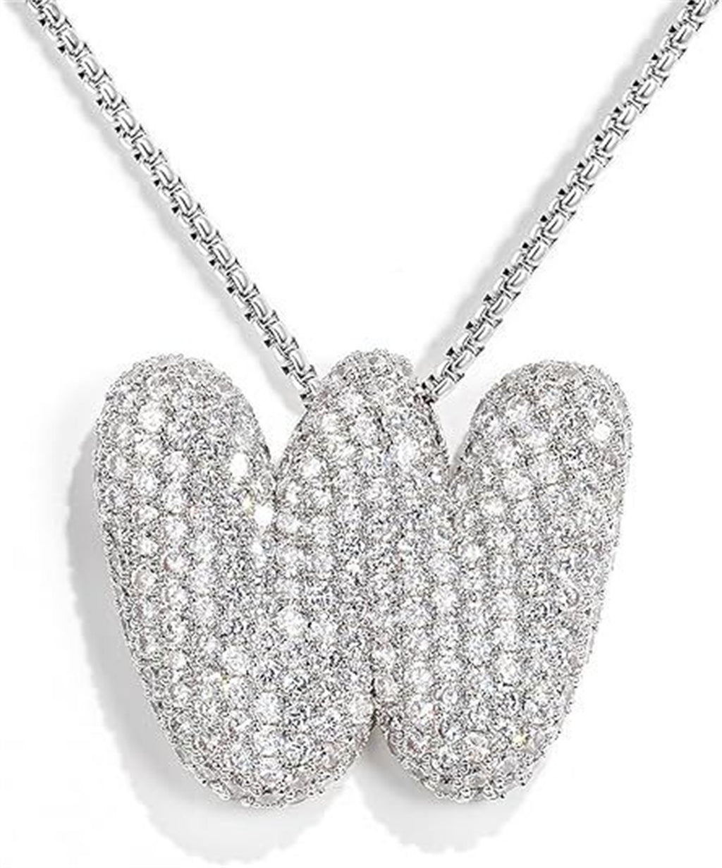 Bubble Letter Pendant Necklace