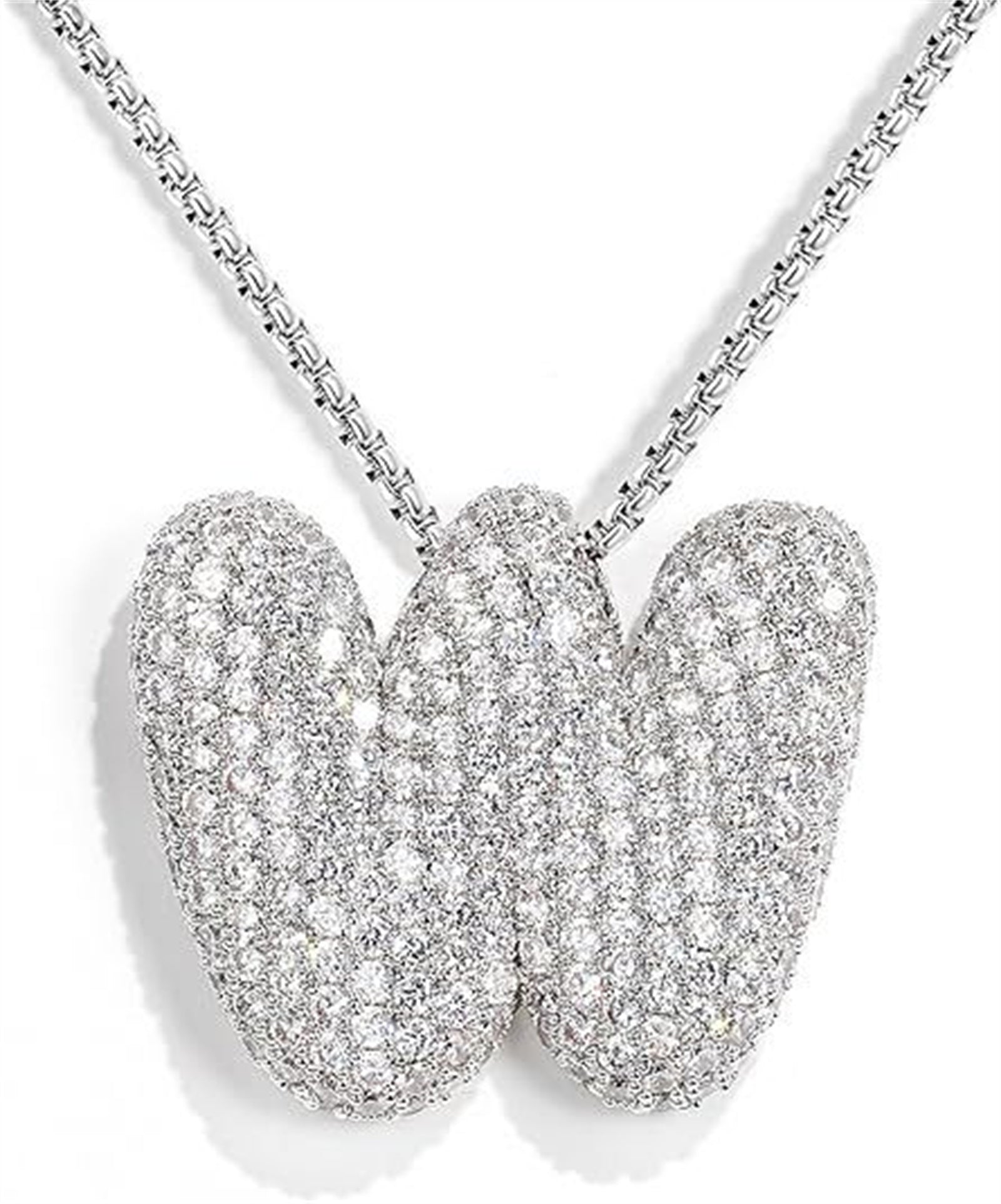 Bubble Letter Pendant Necklace
