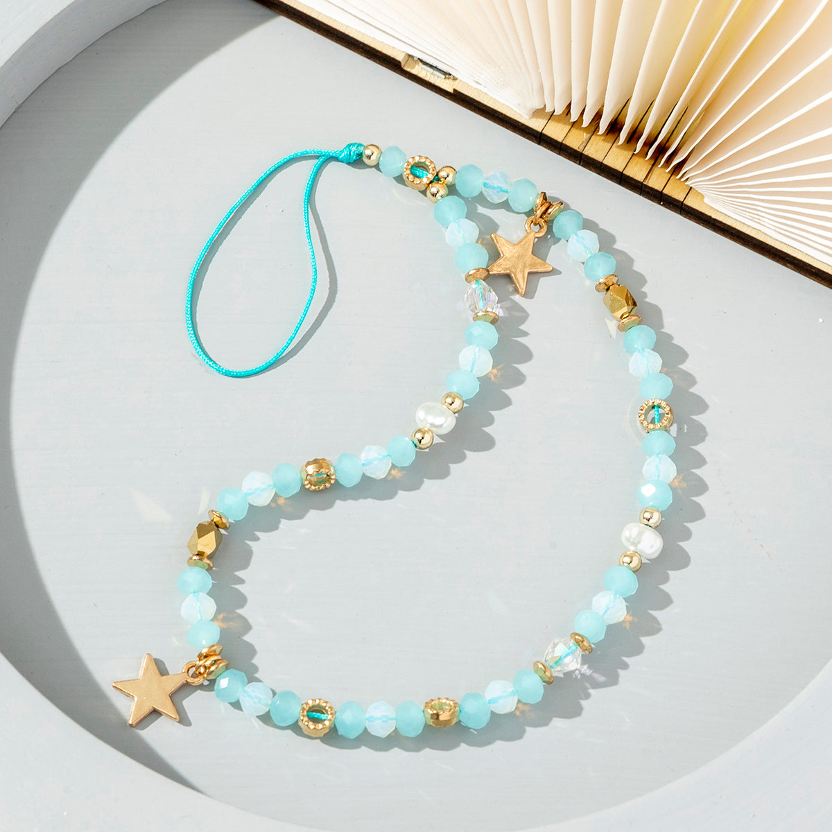 Pearl Star Phone Charm Elegant Mobile Lanyard