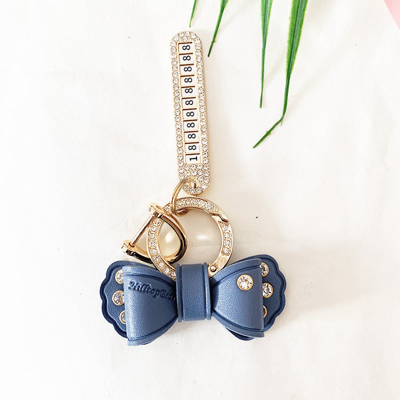 Diamond Bow Keychain Handbag Pendant