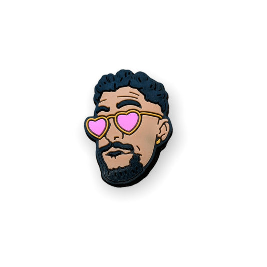 Bad Bunny Heart Eyes Shoe Charm - Savge Charmz