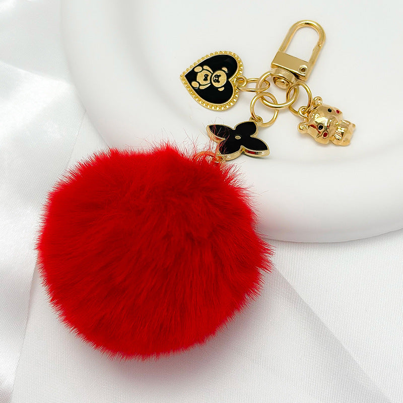 Luxury Furry Poof Keychain