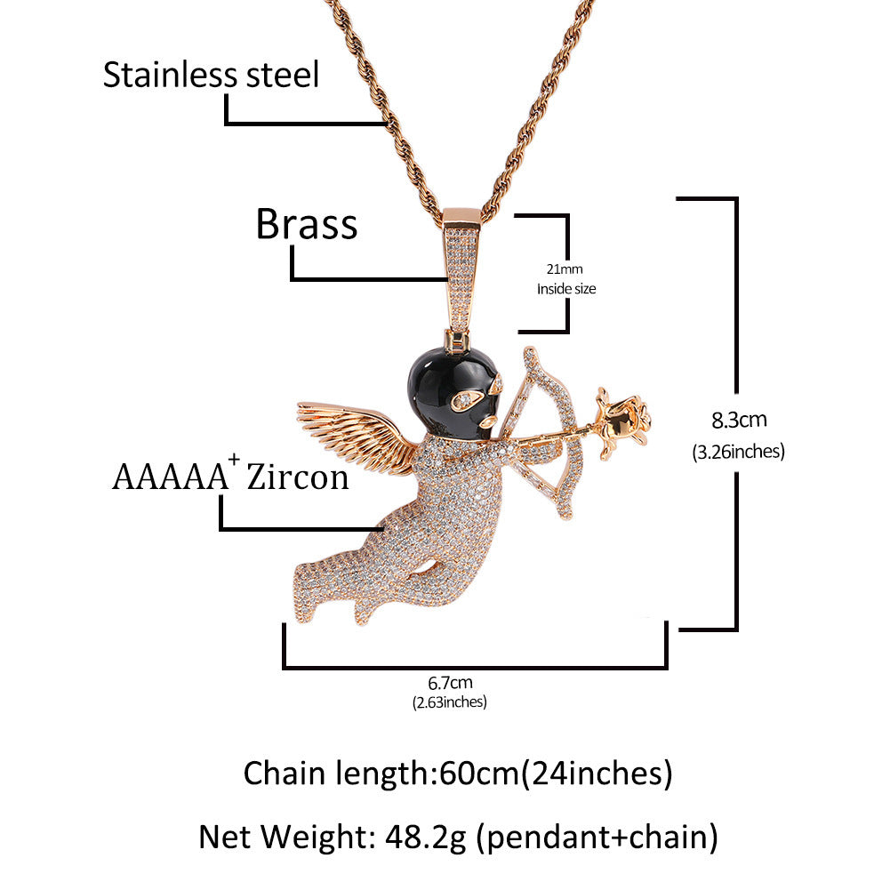 Masked Up Angel Necklace
