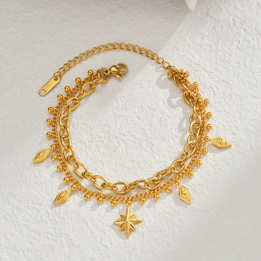 Eight Point Star Bracelet