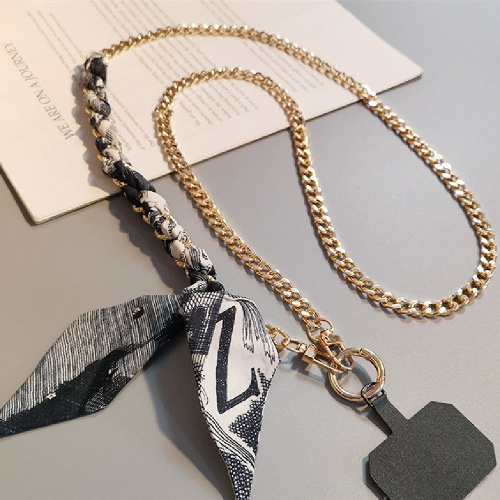 Crossbody Scarf Chain Phone Lanyard