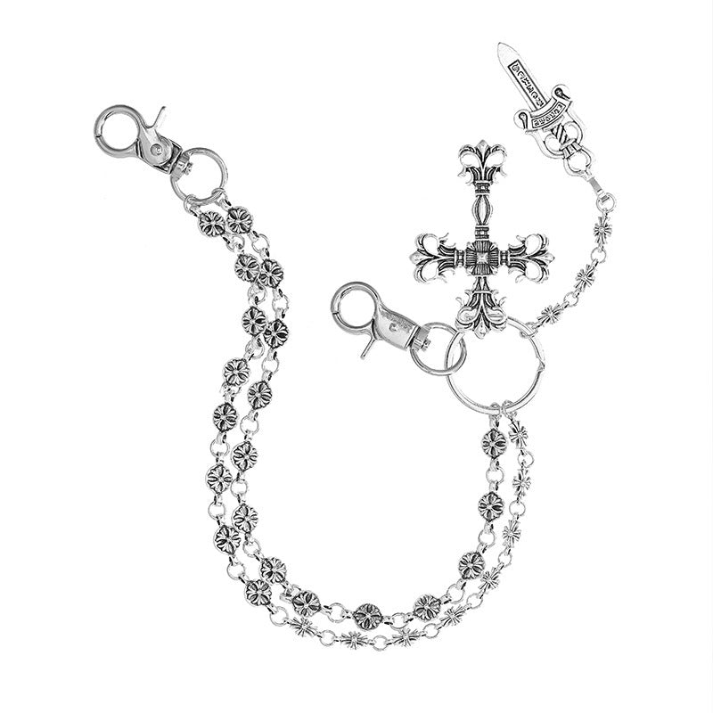 Cross Retro Style Double-layer Chain