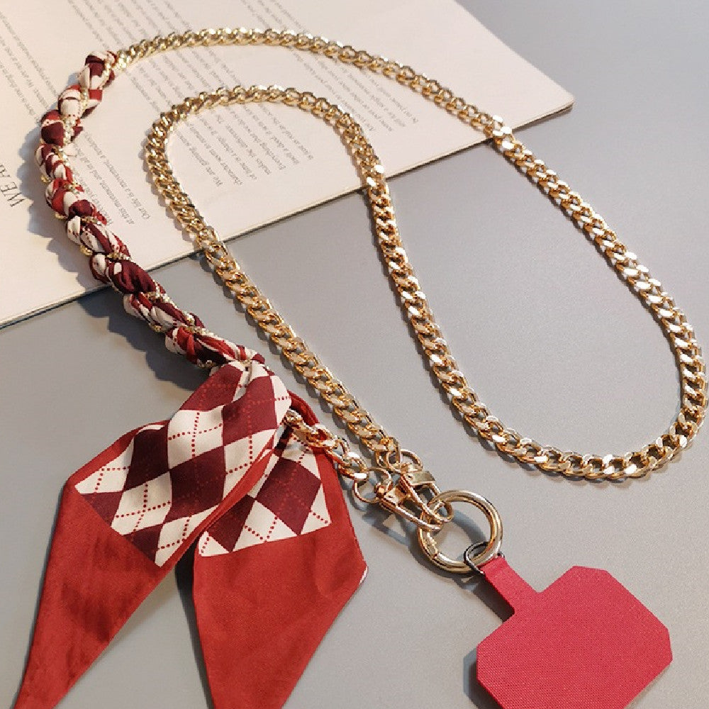 Crossbody Scarf Chain Phone Lanyard