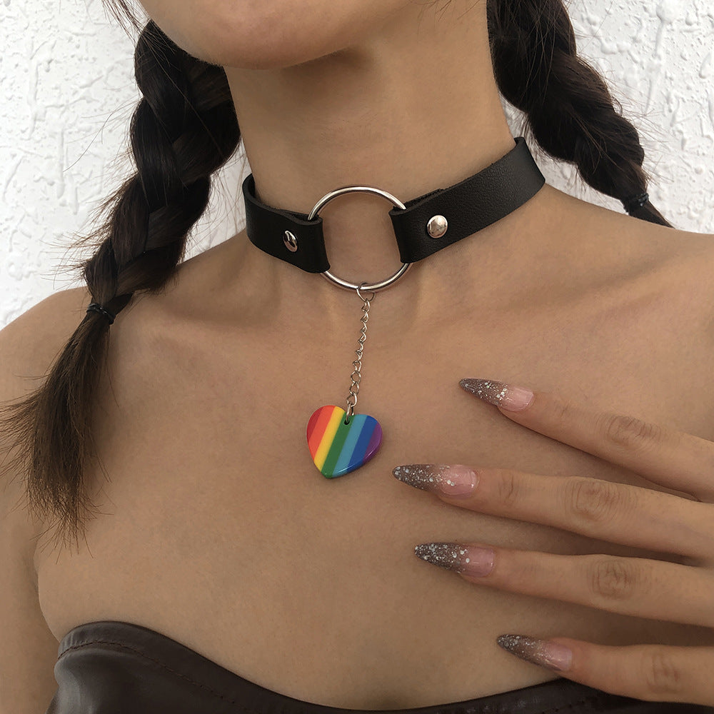 leather neck chocker