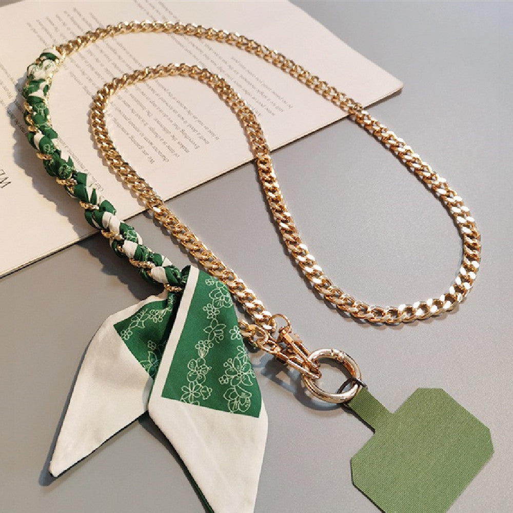 Crossbody Scarf Chain Phone Lanyard