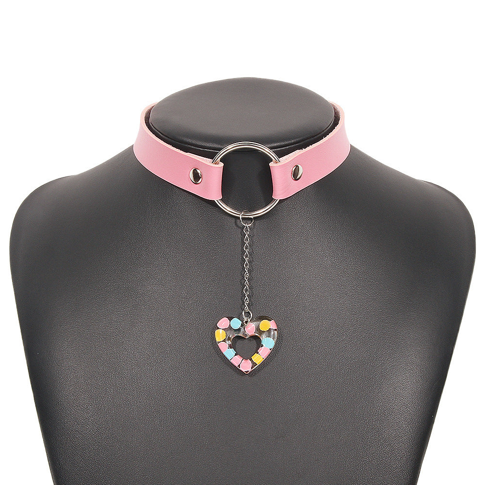 leather neck chocker