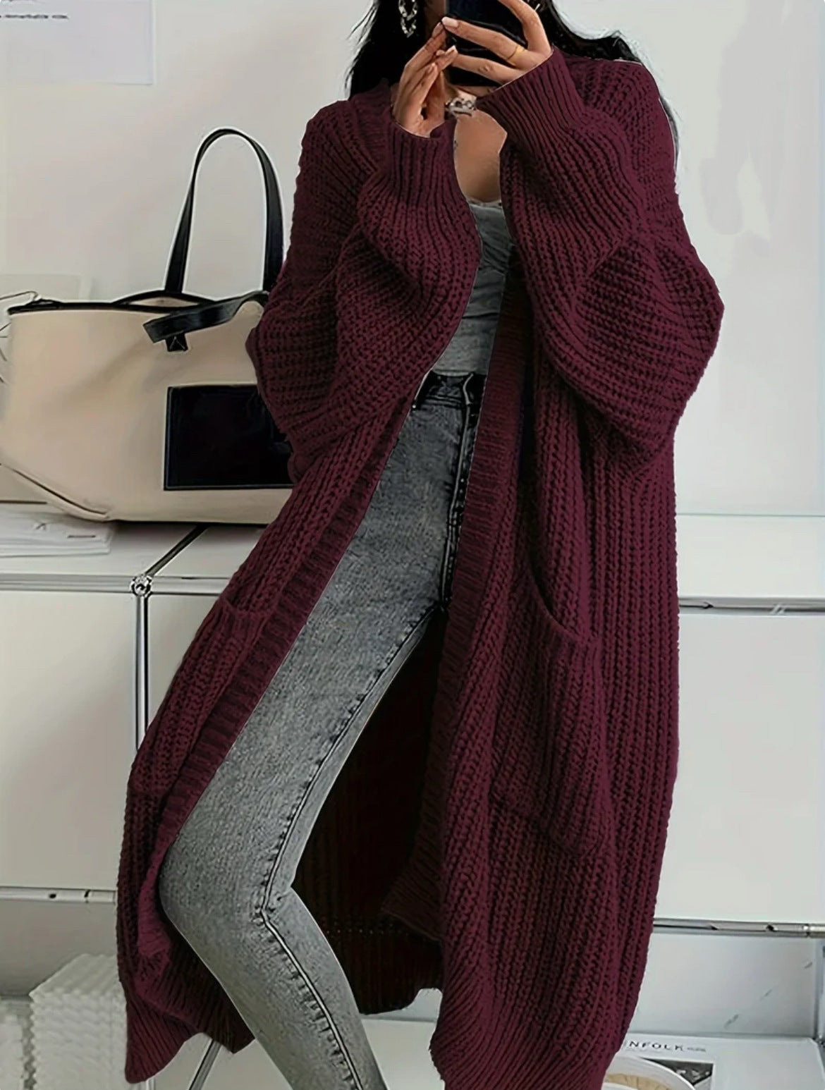 Women's Thick Knitted Coat