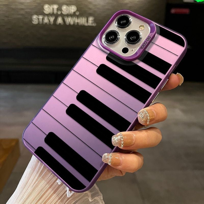 Funda para teléfono con teclas de piano creativas 3D Y2K