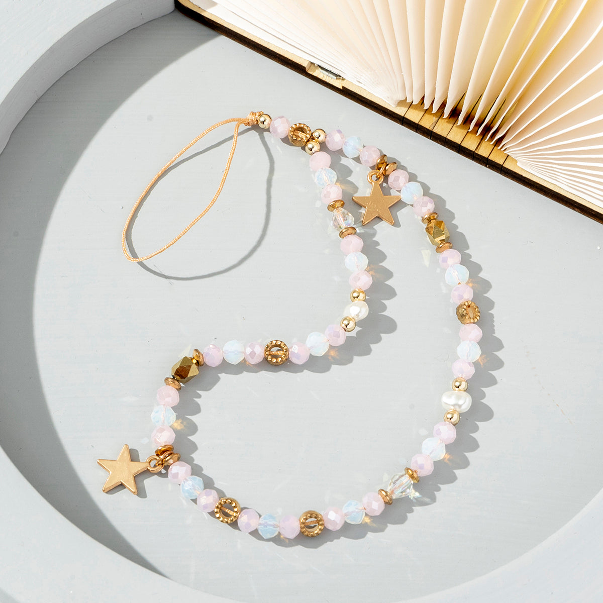 Pearl Star Phone Charm Elegant Mobile Lanyard