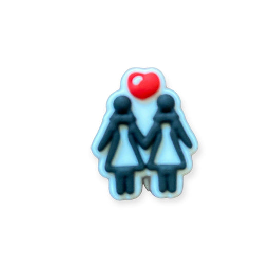 Girl Loves Girl Shoe Charm - Savge Charmz