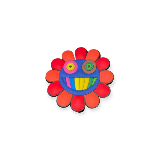 Happy Face Flower Shoe Charm - Savge Charmz